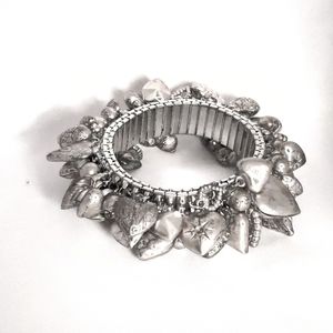 Jewelry - 3/$18. Slip on Bracelet w/lots Lots Of Hearts Jewelry - 3/$18. Slip on Bracelet w/lots Lots Of Hearts